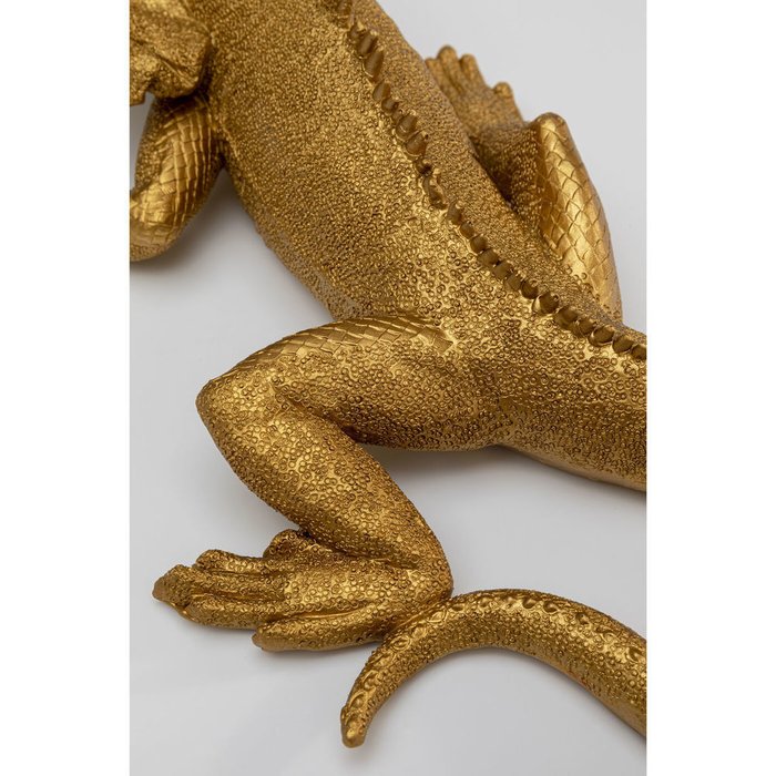 Украшение настенное Lizard золотого цвета - лучшие Декор стен в INMYROOM
