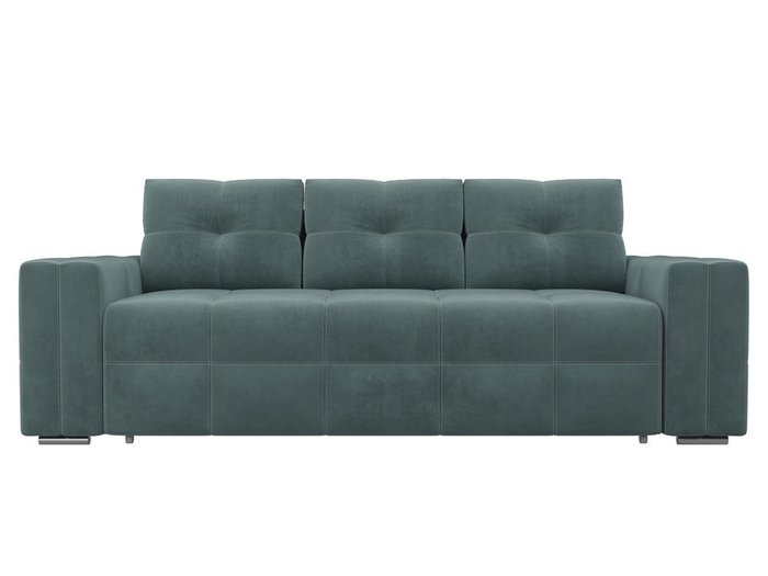 Прямой диван-кровать Леос бирюзового цвета - купить Прямые диваны по цене 38490.0