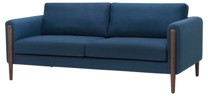 Диван Brownie темно-синего цвета - купить Прямые диваны по цене 167900.0