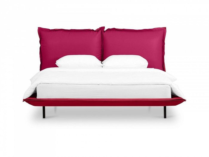 Кровать Barcelona 160х200 бордового цвета - лучшие Кровати для спальни в INMYROOM