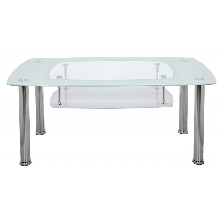 Журнальный столик Tener со стеклянной столешницей белого цвета - купить Журнальные столики по цене 6260.0