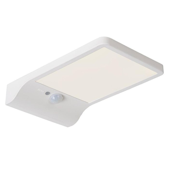 Светильник на солнечных батареях Basic белого цвета  - купить Настенные уличные светильники по цене 4677.0