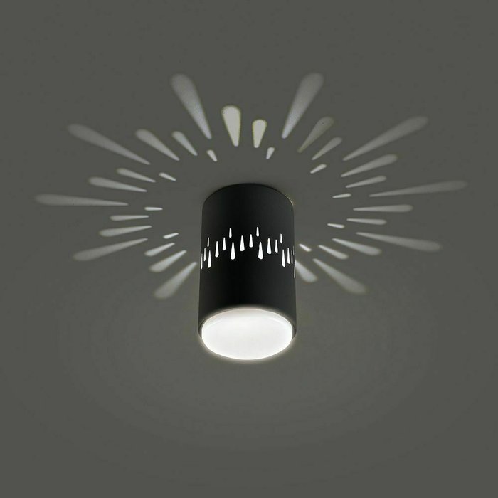 Накладной светильник HL350 41454 (металл, цвет черный) - купить Накладные споты по цене 226.0