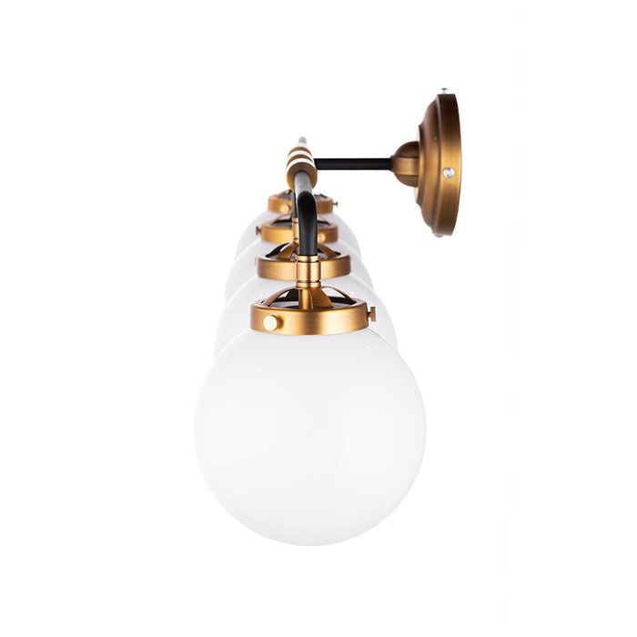 Бра настенное Bistro Globe с белыми плафонами - купить Бра и настенные светильники по цене 11530.0