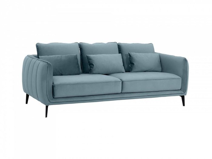 Диван Amsterdam голубого цвета - купить Прямые диваны по цене 89910.0