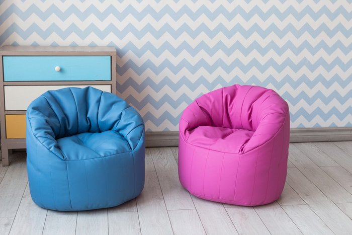 Кресло-пенек Австралия голубого цвета - лучшие Бескаркасная мебель в INMYROOM