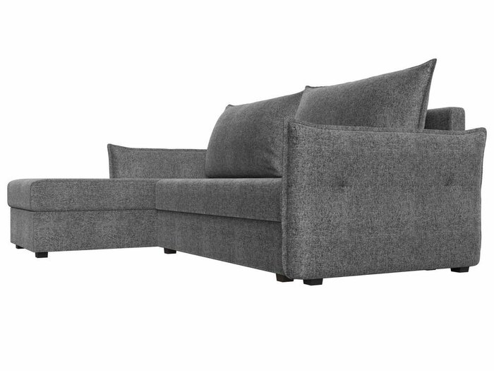 Угловой диван-кровать Лига 004 серого цвета угол левый - лучшие Угловые диваны в INMYROOM