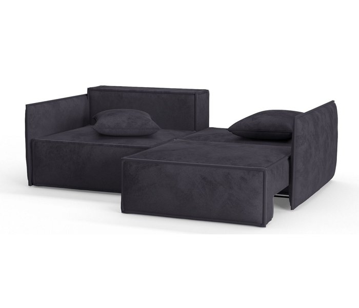 Диван-кровать из велюра Лортон серого цвета - лучшие Прямые диваны в INMYROOM