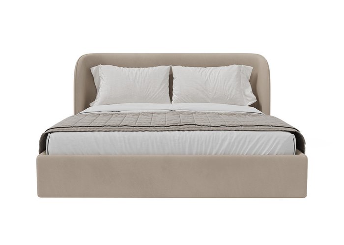 Кровать Classic 180х200 бежевого цвета с подъемным механизмом - купить Кровати для спальни по цене 109900.0