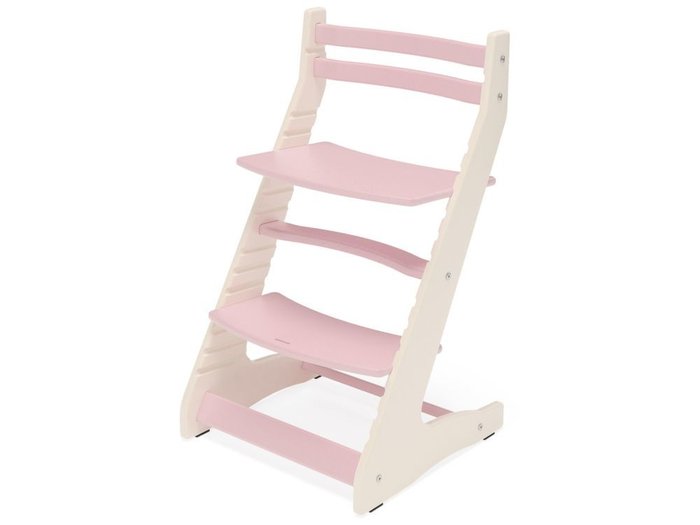 Растущий регулируемый стул Вырастайка бежево-розового цвета