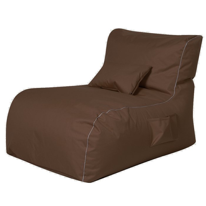 Кресло Лежак коричневого цвета
