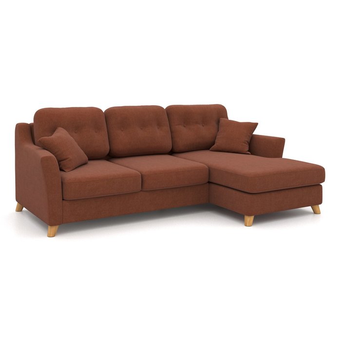 Угловой диван-кровать Raf EKL коричневый - купить Угловые диваны по цене 87400.0