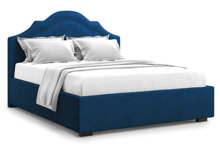 Кровать Madzore без подъемного механизма 160х200 синего цвета