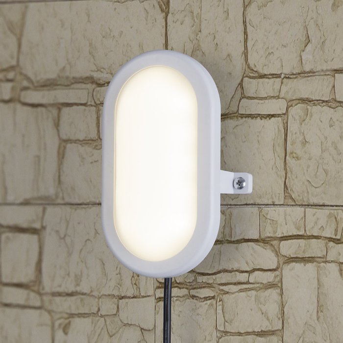 Настенный светодиодный светильник Ship белого цвета - купить Настенные уличные светильники по цене 225.0