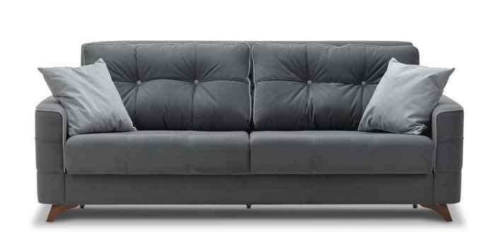 Диван-кровать Сохо серого цвета  - купить Прямые диваны по цене 26530.0