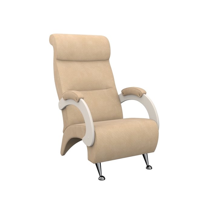 Кресло для отдыха Модель 9-Д бежевого цвета