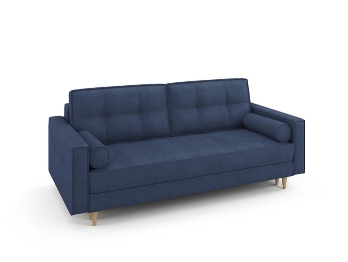 Диван раскладной Отто синего цвета - лучшие Прямые диваны в INMYROOM