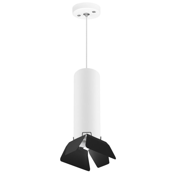 Подвесной светильник Rullo M бело-черного цвета - купить Подвесные светильники по цене 3292.0