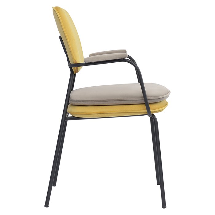 Стул с подлокотниками Реа желто-бежевого цвета - лучшие Обеденные стулья в INMYROOM