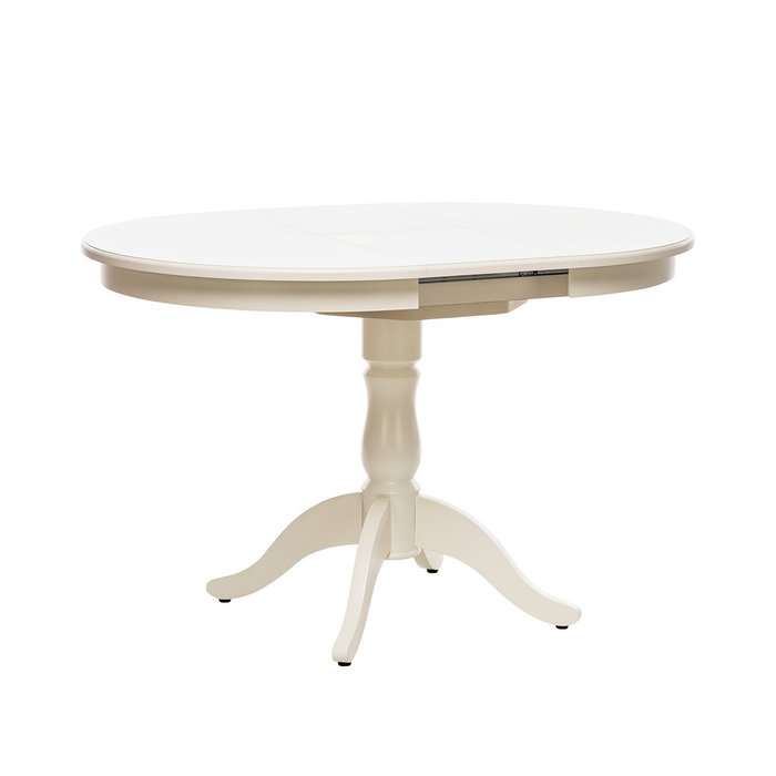 Обеденный раздвижной стол Луизиана цвета слоновой кости - лучшие Обеденные столы в INMYROOM