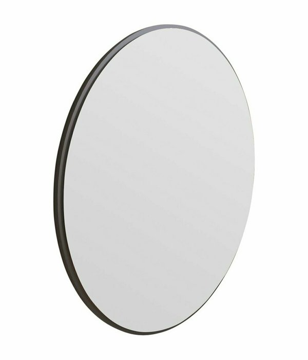 Настенное зеркало Decor 60 в раме черного цвета