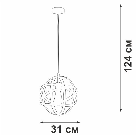 Подвесной светильник V3798-1/1S (металл, цвет черный) - купить Подвесные светильники по цене 3622.0