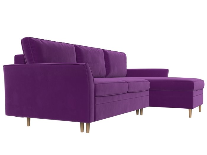 Угловой диван-кровать София фиолетового цвета правый угол - лучшие Угловые диваны в INMYROOM