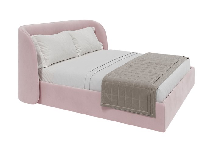 Кровать Classic 180х200 розового цвета с подъемным механизмом - лучшие Кровати для спальни в INMYROOM