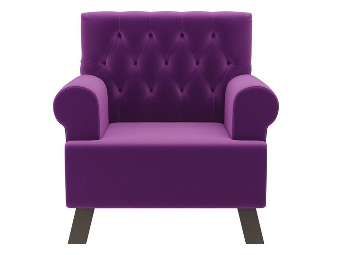 Кресло Хилтон фиолетового цвета - купить Интерьерные кресла по цене 22990.0