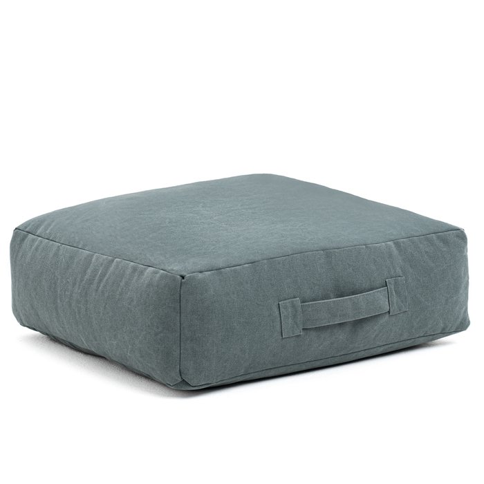 Пуф-подушка из натурального хлопка темно-серого цвета - купить Бескаркасная мебель по цене 9000.0