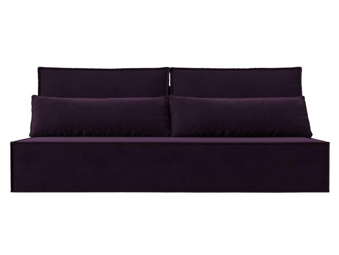 Прямой диван-кровать Фабио Лайт фиолетового цвета - купить Прямые диваны по цене 26999.0