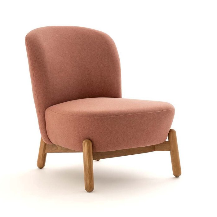 Кресло мягкое Miji розового цвета