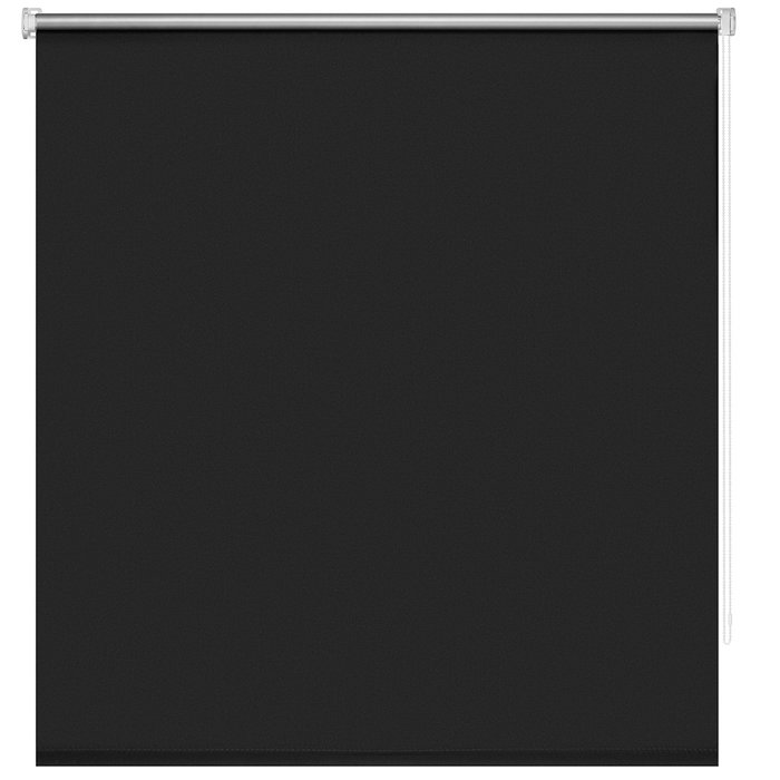 Штора рулонная Блэкаут Плайн черного цвета 140x175 - купить Шторы по цене 2324.0