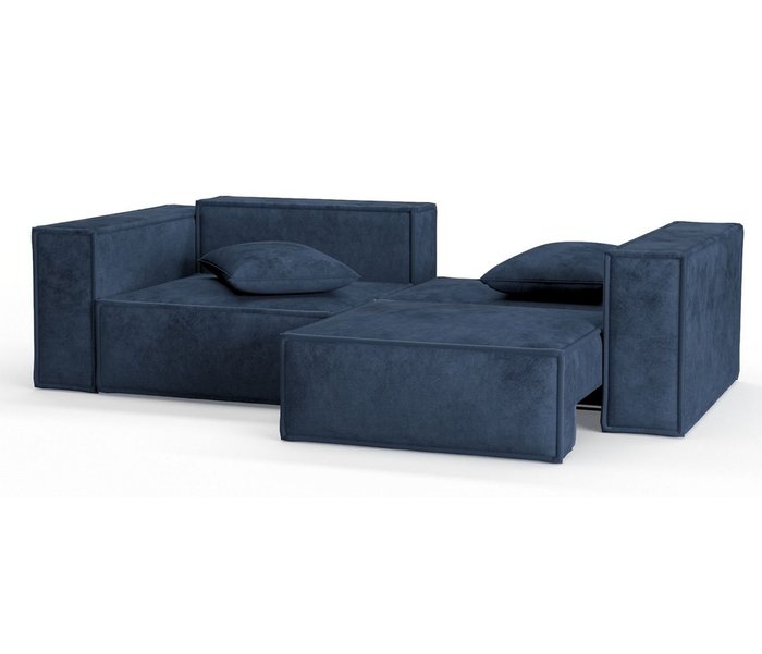 Диван-кровать из велюра Ли Рой темно-синего цвета - лучшие Прямые диваны в INMYROOM