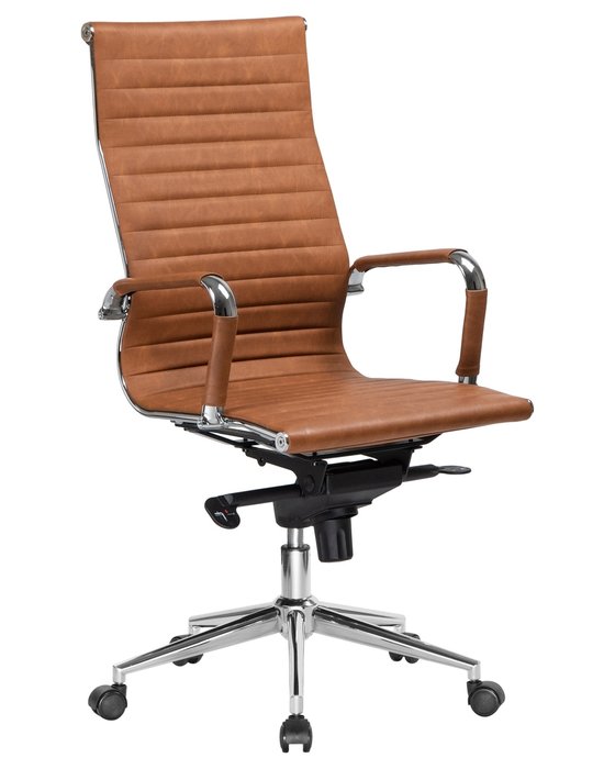 Офисное кресло для руководителей Clark светло-коричневого цвета - купить Офисные кресла по цене 13970.0