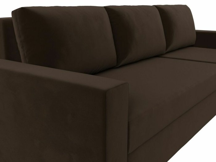 Угловой диван-кровать Траумберг Лайт коричневого цвета правый угол  - купить Угловые диваны по цене 25999.0