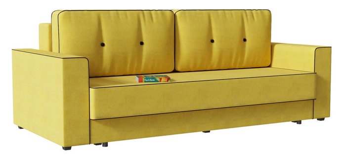 Диван-кровать Принстон (Сильвио) Yellow желтого цвета Диван-кровать Принстон (Сильвио) Yellow желтого цвета