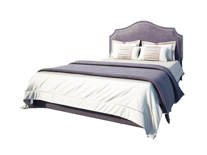 Кровать Violetta 200x200 фиолетового цвета - купить Кровати для спальни по цене 122590.0