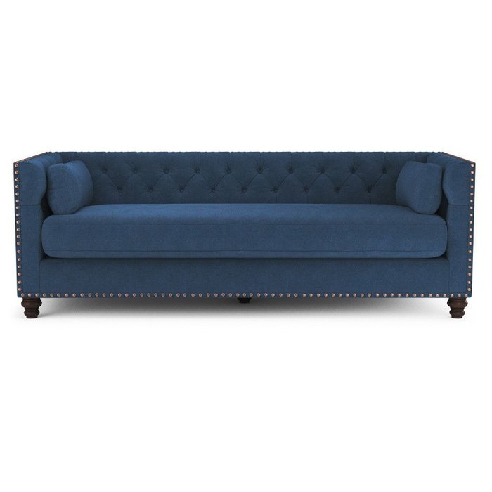 Раскладной диван Chesterfield Florence SFR синего цвета