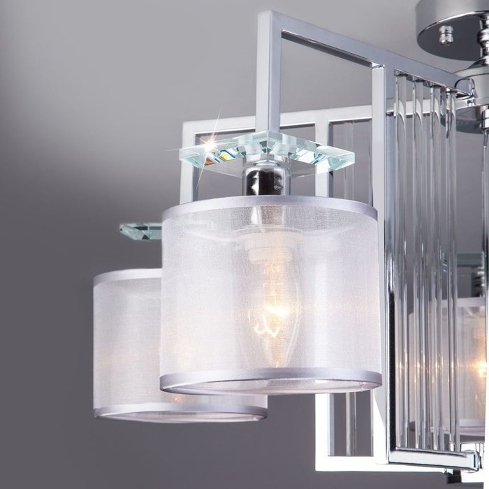 Умный потолочный светильник 60123/5 хром Smart - лучшие Потолочные люстры в INMYROOM