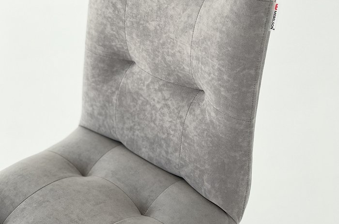 Стул Турин 2 серого цвета с белыми ножками - лучшие Обеденные стулья в INMYROOM