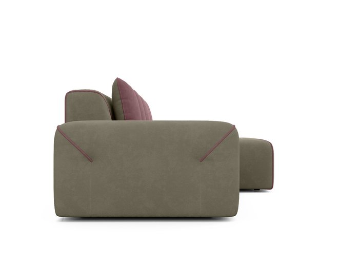Угловой диван-кровать Portu серо-бежевого цвета - лучшие Угловые диваны в INMYROOM