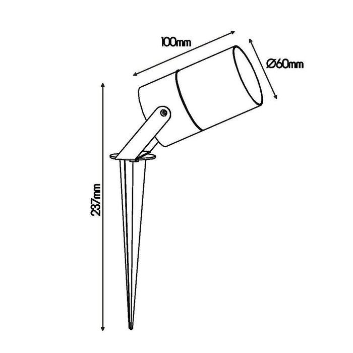 Ландшафтный светильник Quebec 8155 (алюминий, цвет черный) - лучшие Настенные уличные светильники в INMYROOM