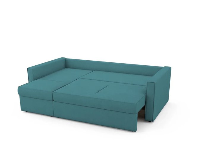 Угловой Диван-кровать Macao левый бирюзового цвета - купить Угловые диваны по цене 68600.0