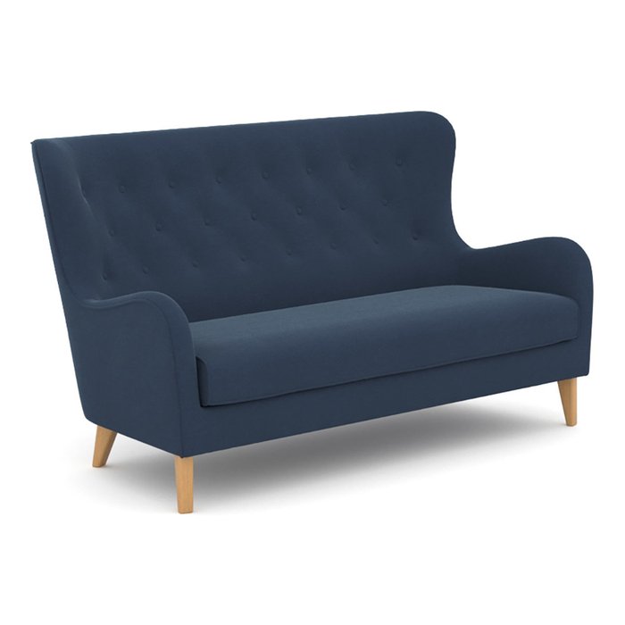Диван двухместный Montreal (176 см) синего цвета - купить Прямые диваны по цене 56200.0