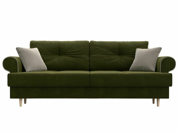 Прямой диван-кровать Сплин зеленого цвета - купить Прямые диваны по цене 44999.0