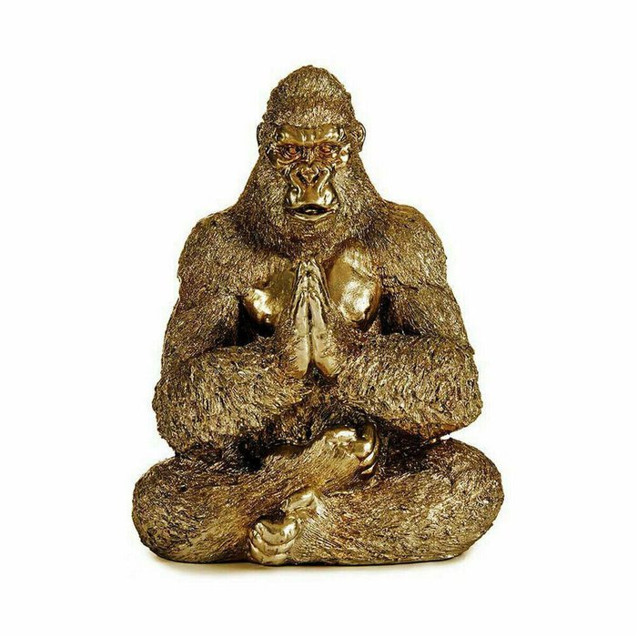 Декоративная фигура Yoga Горилла Позолоченный 16 x 27,5 x 22 cm (4 штук) - купить Фигуры и статуэтки по цене 10856.0