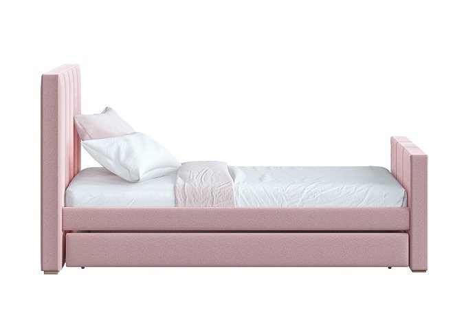 Кровать Cosy спальное место 90х200 розового цвета - купить Одноярусные кроватки по цене 60900.0