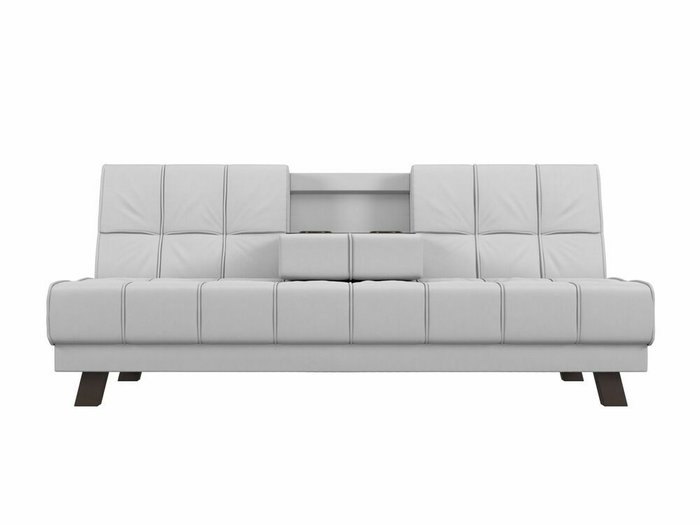 Прямой диван-кровать Винсент белого цвета (экокожа) - лучшие Прямые диваны в INMYROOM