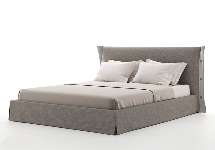 Кровать Alba 200х200 бежевого цвета - купить Кровати для спальни по цене 116900.0